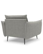 Fauteuil Elio gris clair - 93x100x97 cm