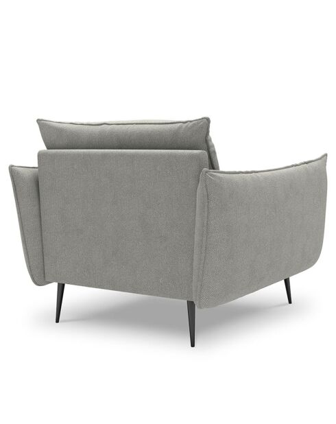 Fauteuil Elio gris clair - 93x100x97 cm