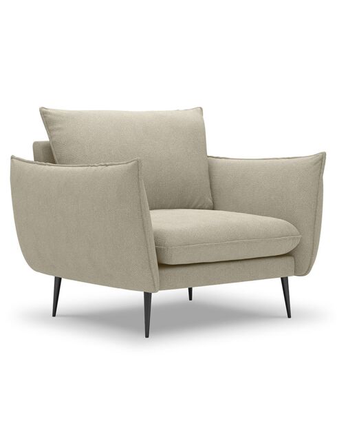 Fauteuil Elio beige - 93x100x97 cm