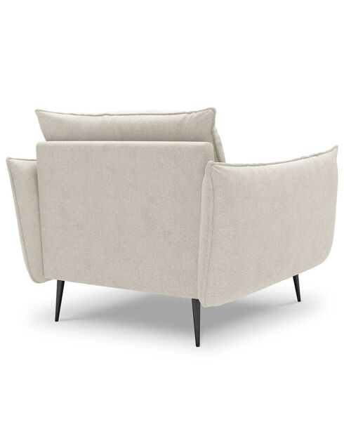 Fauteuil Elio beige clair - 93x100x97 cm