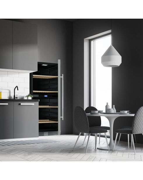 Cave de conservation 149 bouteilles Dual Zone encastrable - 59.5x73.5x140 cm