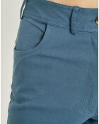 Pantalon large Garance bleu moyen