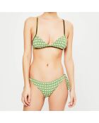 Maillot de bain 2 pièces Himba vert/écru