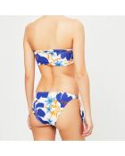Maillot de bain 2 pièces bandeau Zulu bleu/écru