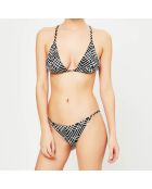 Maillot de bain 2 pièces triangles souples Celosía noir/écru