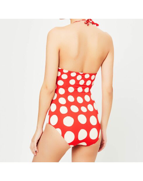 Maillot de bain 1 pièce Jirafa rouge/écru