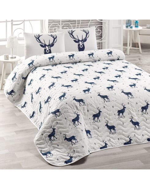 Paurure couverture Geyik bleu/blanc