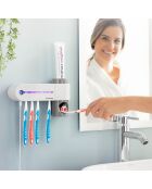 Stérilisateur Brosse à Dents UV avec Support et Distributeur de Dentifrice Smiluv