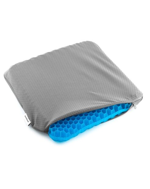 Coussin en Gel de Silicone nid d'Abeille Hexafresh - 39x37 cm