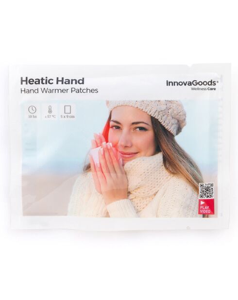 10 Patchs réchauffant pour les mains Heatic Hand