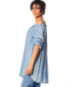 Tunique Salomé bleu ciel