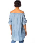 Tunique Salomé bleu ciel