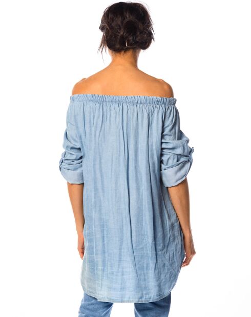 Tunique Salomé bleu ciel