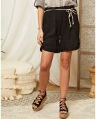 Short 100% Lin Sarah noir