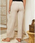 Pantalon 100% Lin Emma beige