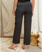 Pantalon 100% Lin Inès anthracite