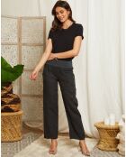 Pantalon 100% Lin Inès anthracite
