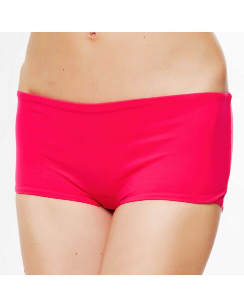 Shorty Bikinihose mit pinkem Gem Beach