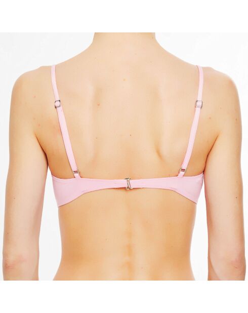 Color Power zwart/rood/roze badpaktop met beugel