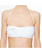 Haut de maillot de bain bandeau Avant-Garden blanc