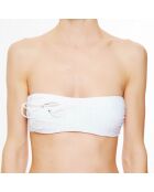 Haut de maillot de bain bandeau Avant-Garden blanc