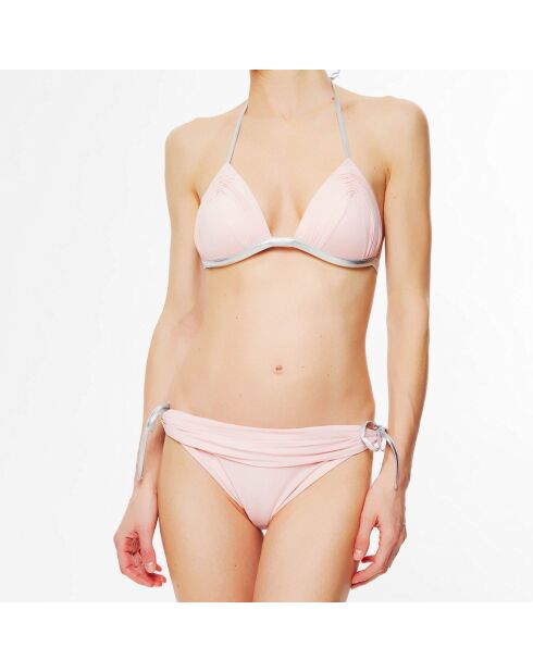 Bas de maillot de bain Waves rose clair/argenté