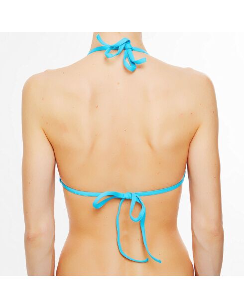 Top bikini a triangolo turchese Waves