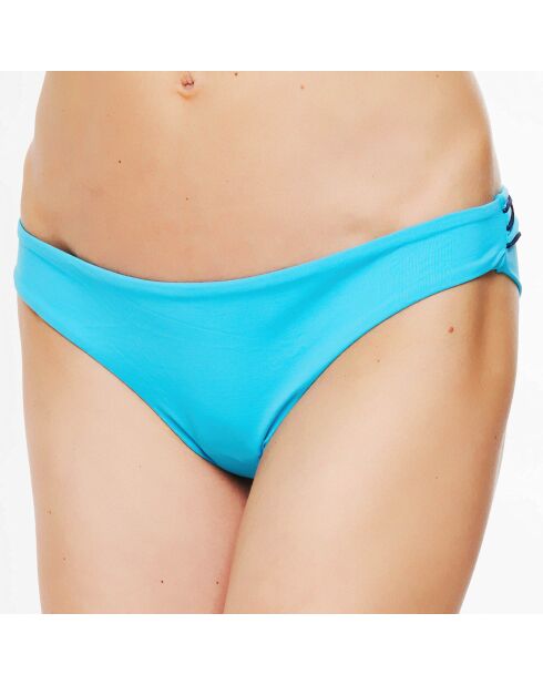 Turquoise/blauwe Waves Braziliaans zwembroekje