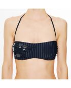 Haut de maillot de bain bandeau Avant-Garden bleu marine