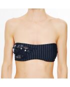 Haut de maillot de bain bandeau Avant-Garden bleu marine