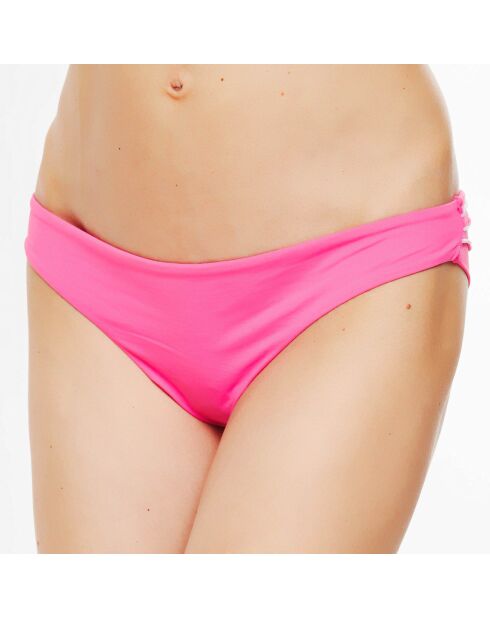 Pantalones de baño brasileños fucsia/White Waves