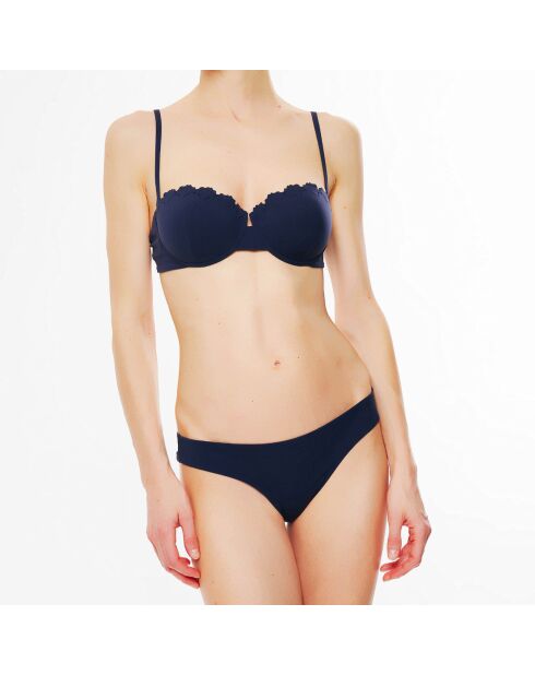 Mitternachtsblaue brasilianische Badeanzughose Ginkgo