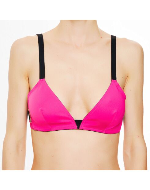 Fuchsia/zwarte triangelbikinitop van Ryder