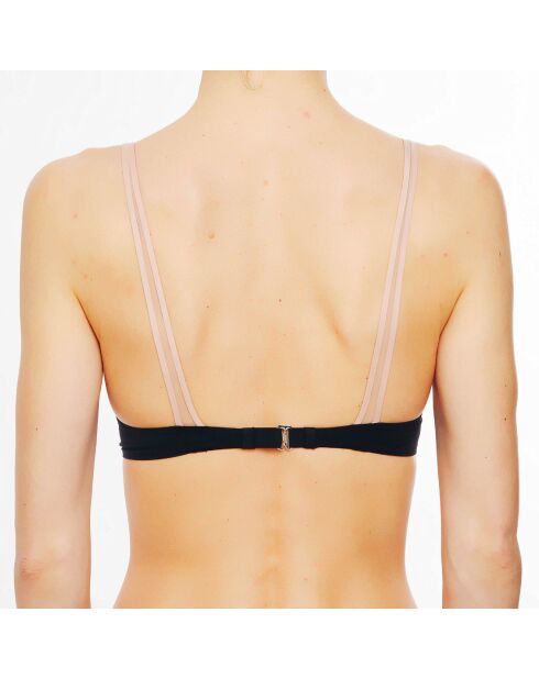 Badeanzug-Oberteil mit Bügeln (kleine Größe) in Schwarz