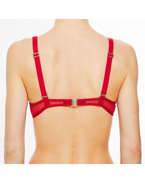 Donkerrode bikinitop met peddels Avant-Garden