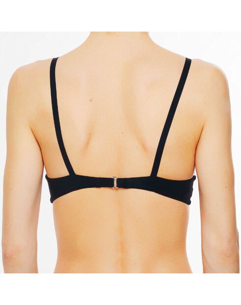 Zwart zwembroekje met beugel en beugel