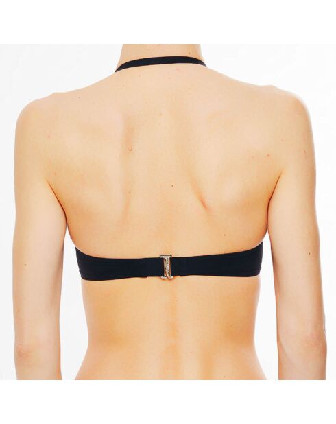 Haut de maillot de bain bandeau Wired noir