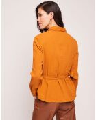Chemise Capitaine en Gaze de Coton ocre