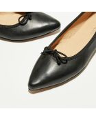 Ballerines en Cuir Elise noires