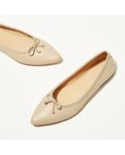 Ballerines en Cuir Elise beiges