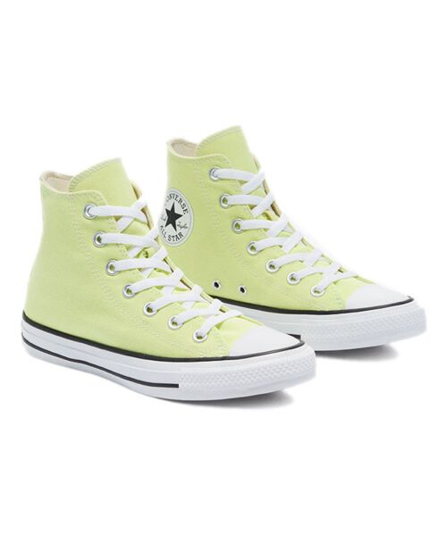 Baskets Canvas Hi vert jaune
