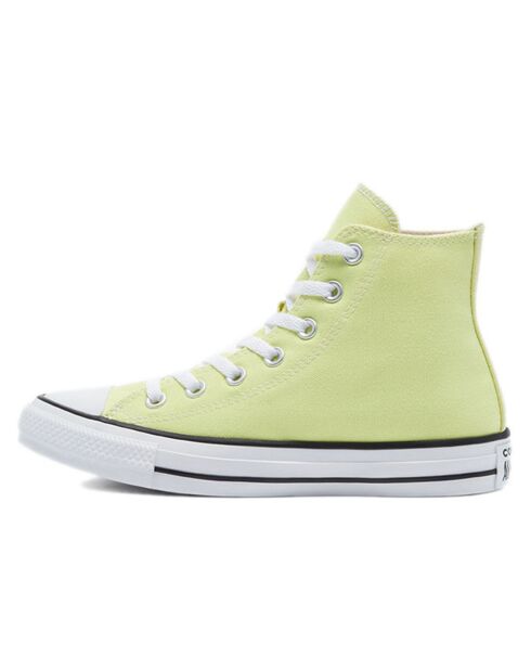 Baskets Canvas Hi vert jaune