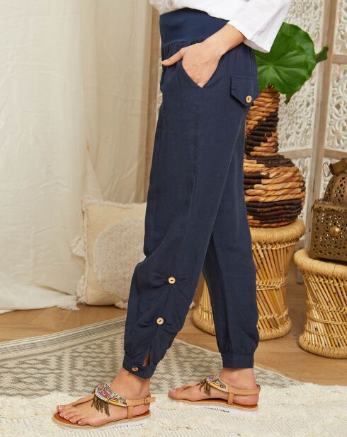 Marine Marie Hose aus 100% Leinen