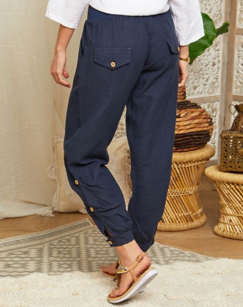 Marine Marie Hose aus 100% Leinen