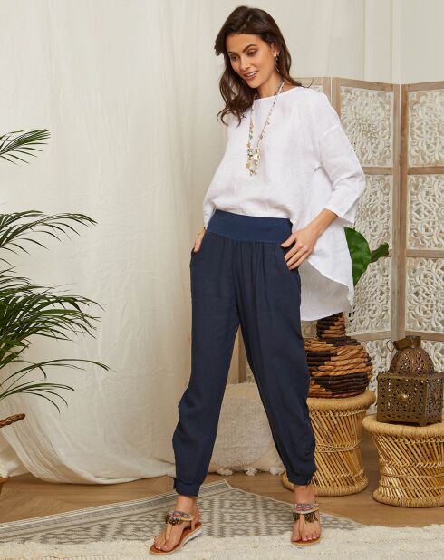 Marine Marie Hose aus 100% Leinen