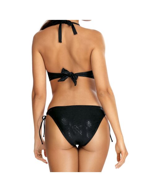 Maillot de bain 2 Pièces à nouer Push-Up Xenia noir