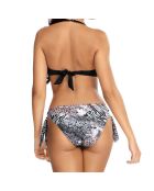 Maillot de bain 2 Pièces à nouer Push-Up Tasha multicolore/blanc/noir
