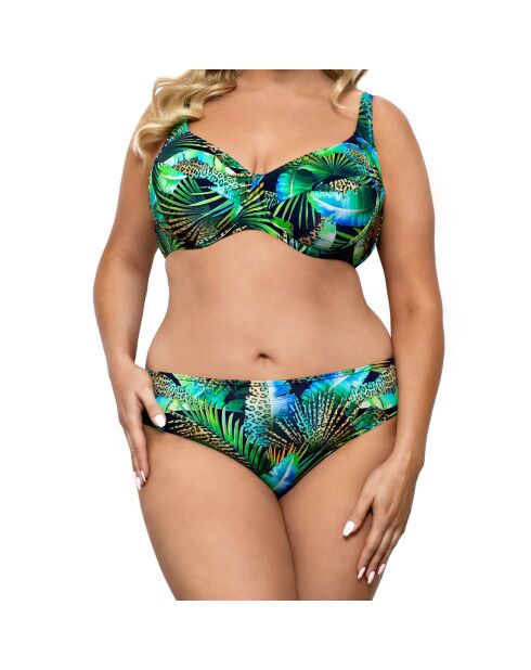 Maillot de bain 2 Pièces Alina multicolore/vert