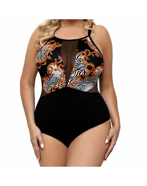 Maillot de bain 1 Pièce Barbara noir/blanc