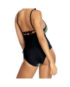 Maillot de bain 1 Pièce à nouer Greta multicolore/vert/noir